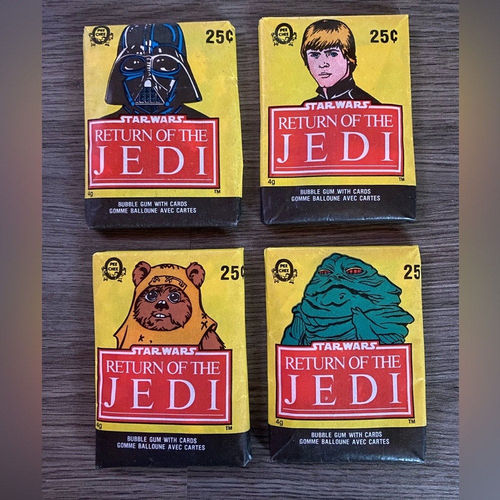 Star Wars Return of the Jedi Trading Card Packs Opee Chee